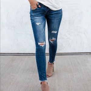 Asher distressed skinny jeans